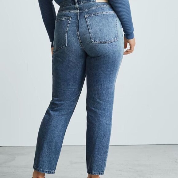 NWOT Everlane The Curvy 90's Cheeky Straight Jean in Vintage Mid Blue  - Size 25 - Picture 9 of 9